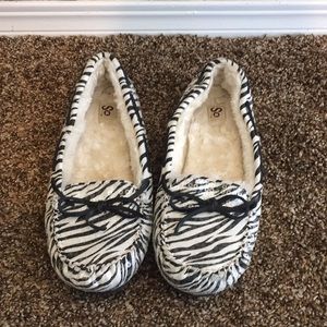Zebra slippers!